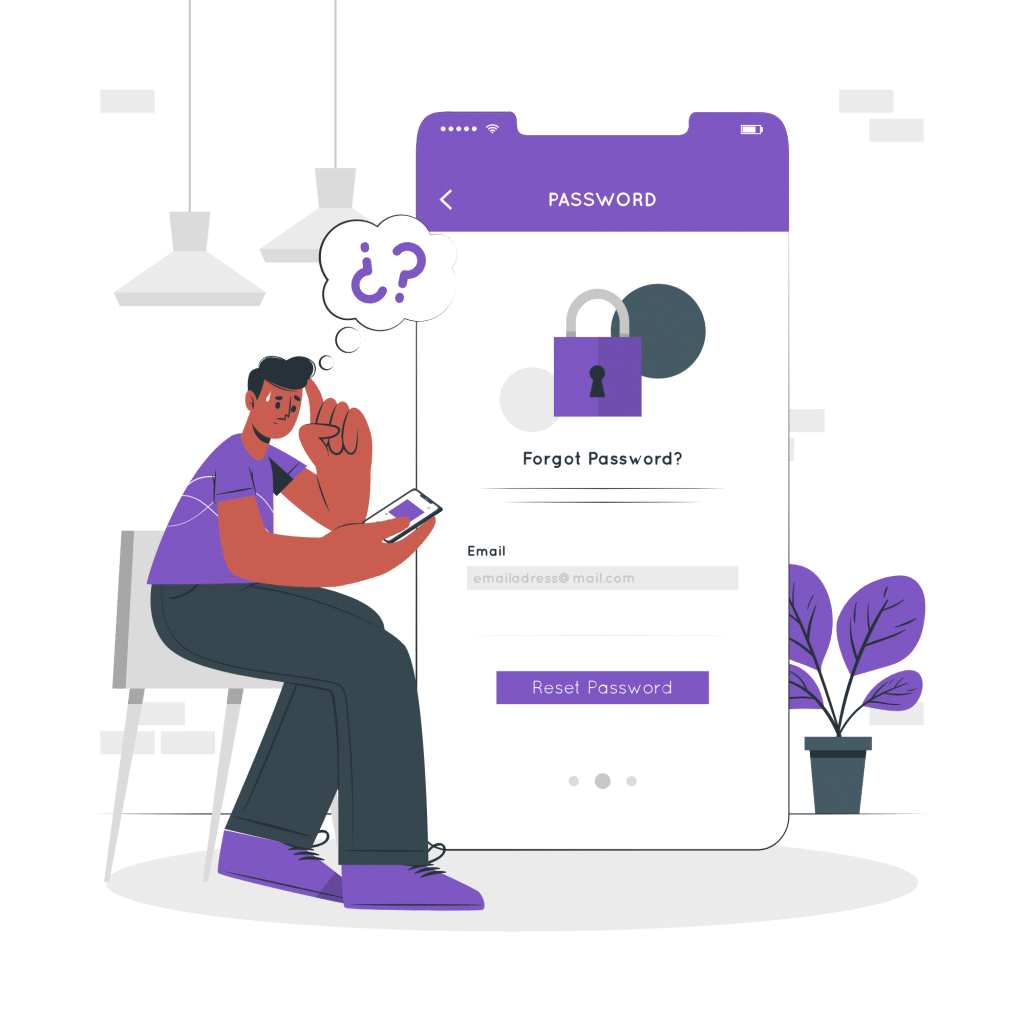 reset password